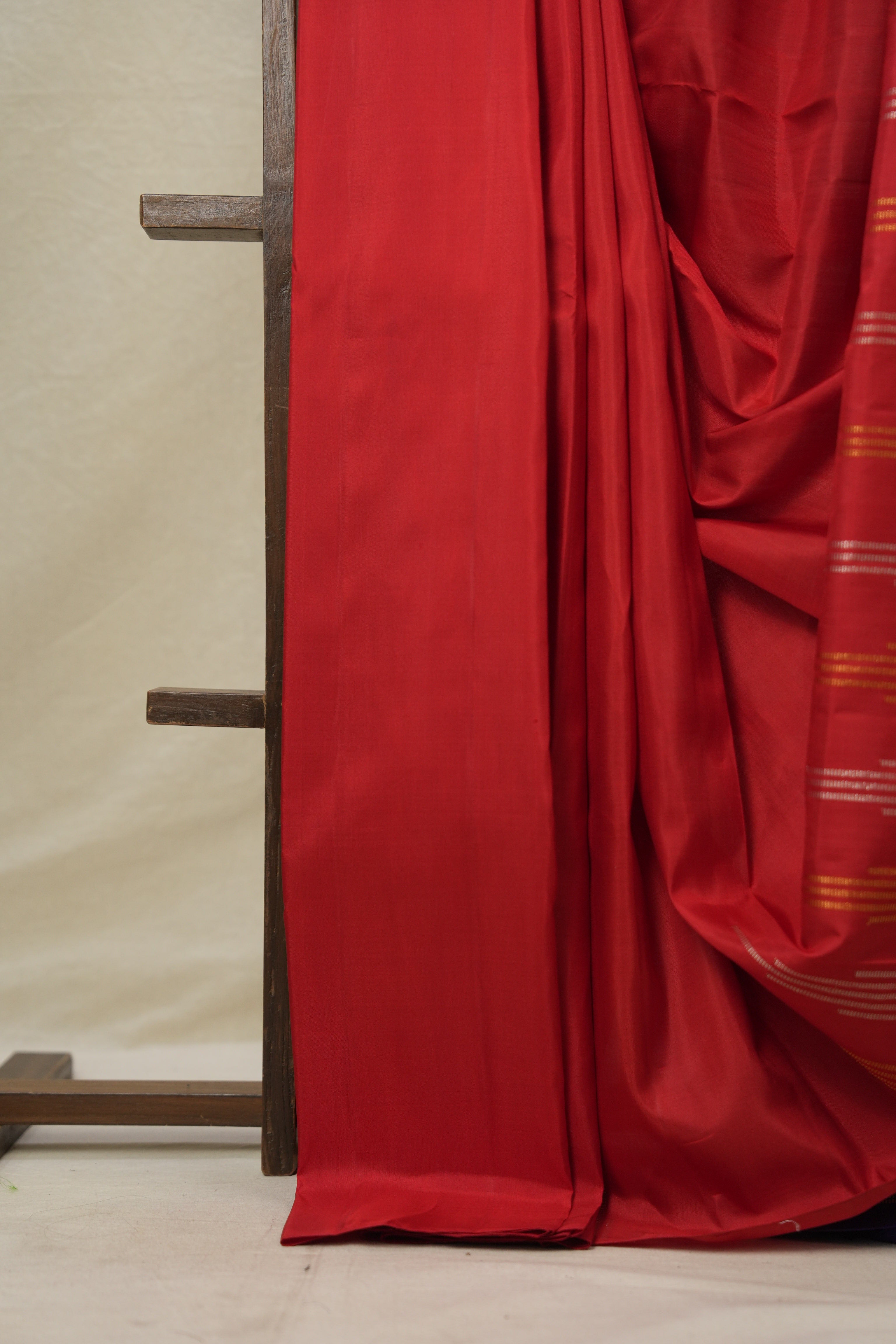 Red Kanjivaram Silk Saree - SRRKSS1029