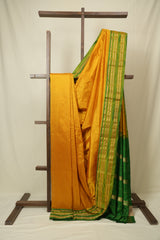 Yellow Narayan Peth Silk Saree - SRYNPSS08