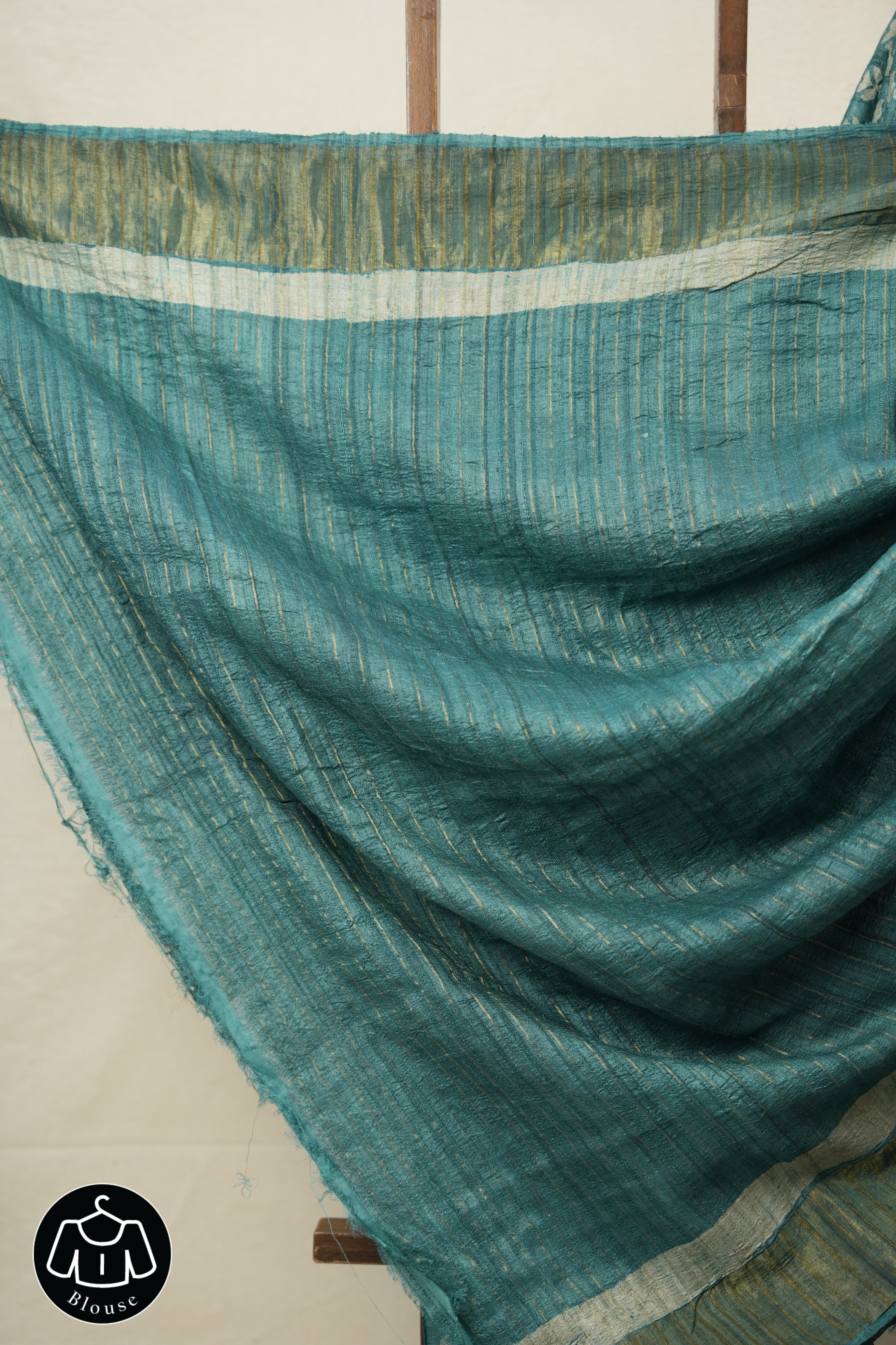 Teal Green HBP Tussar Silk Saree - SRTGHTSS733
