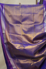 Two Tone Green Purple Kanjivaram Silk Saree - SRTTGPKSS1028