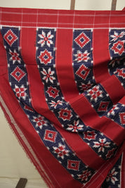 Navy Blue Pochampalli Cotton Ikat Saree - SRNBPCIS729