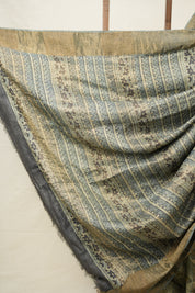 Cream HBP Tussar Silk Saree - SRCHTSS738