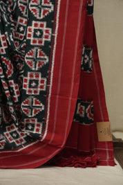 Green Pochampalli Cotton Ikat Saree - SRGPCIS728