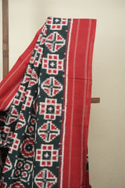Green Pochampalli Cotton Ikat Saree - SRGPCIS728