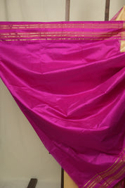 Cream Narayan Peth Silk Saree - SRCNPSS10