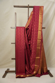 Maroon Kanjivaram Silk Saree - SRMKSS1045
