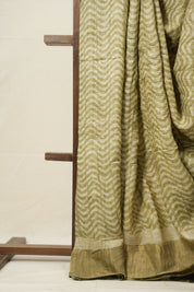 Light Green HBP Tussar Silk Saree - SRLGHTSS740