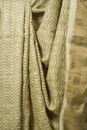 Light Green HBP Tussar Silk Saree - SRLGHTSS740