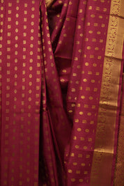 Maroon Kanjivaram Silk Saree - SRMKSS1045