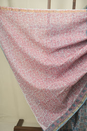Blue Kota Doria Saree - SRBKDS307
