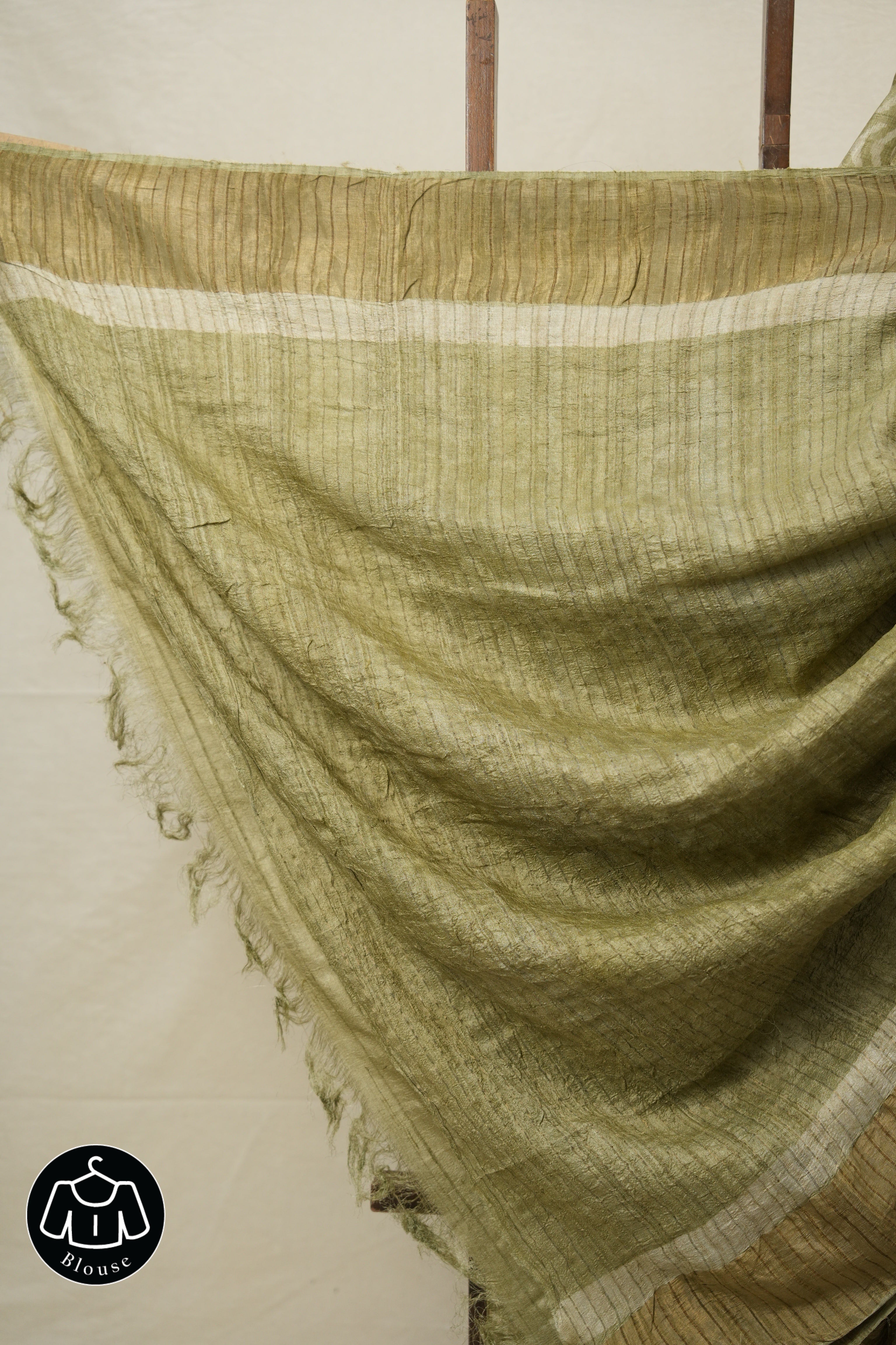 Light Green HBP Tussar Silk Saree - SRLGHTSS740