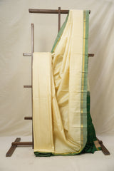 Cream Kanjivaram Silk Saree - SRCKSS1041
