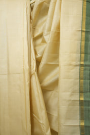 Cream Kanjivaram Silk Saree - SRCKSS1041