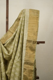 Light Green HBP Tussar Silk Saree - SRLGHTSS741
