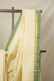 Cream Kanjivaram Silk Saree - SRCKSS1041