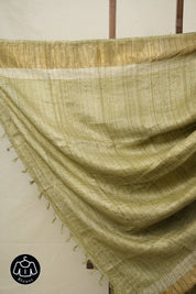 Light Green HBP Tussar Silk Saree - SRLGHTSS741