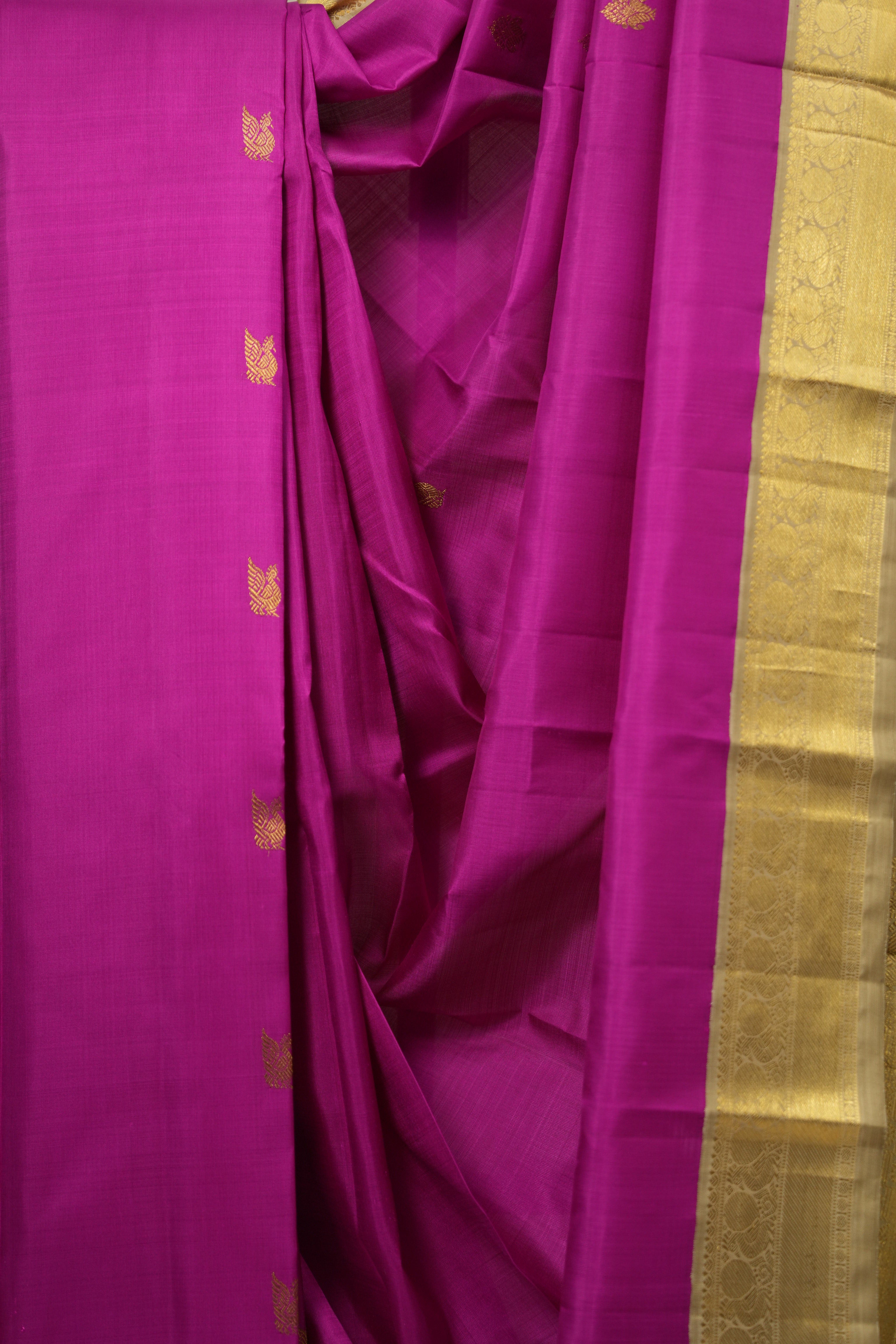 Rani Pink Kanjivaram Silk Saree - SRRPKSS1044