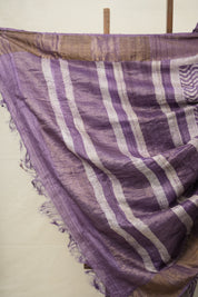 Purple HBP Tussar Silk Saree - SRPHTSS743