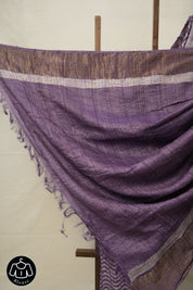 Purple HBP Tussar Silk Saree - SRPHTSS743