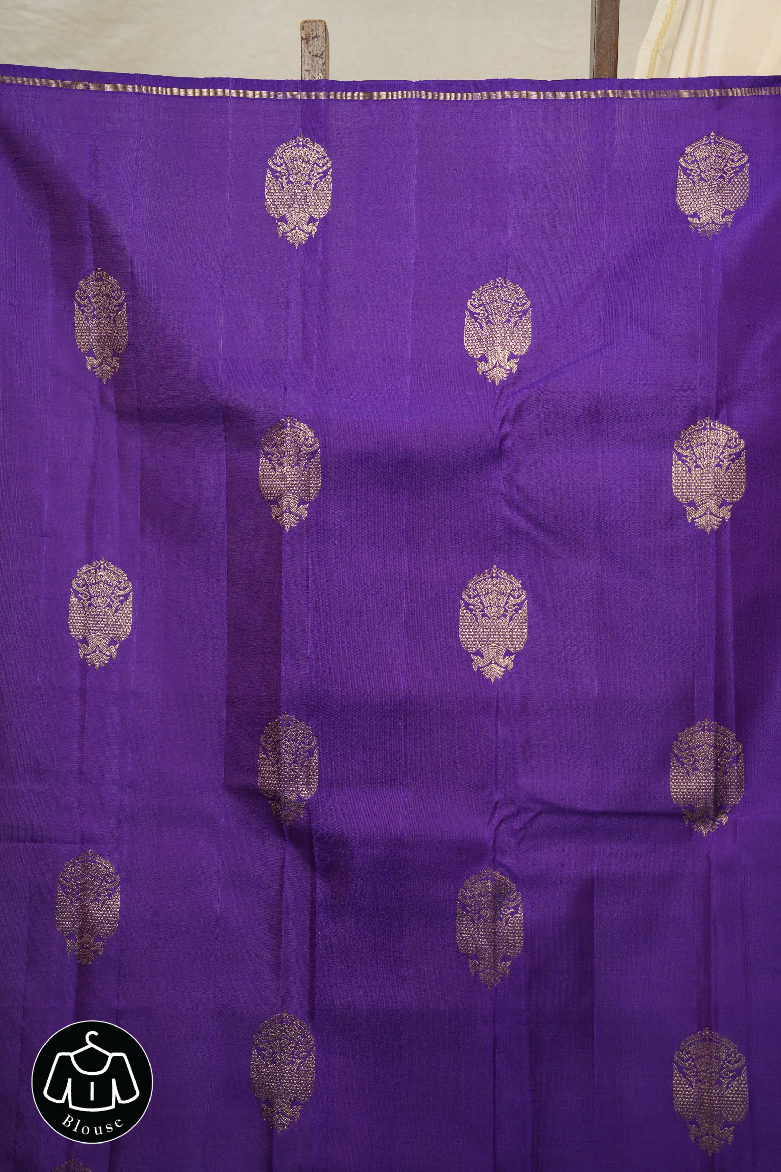 Cream Kanjivaram Silk Saree - SRCKSS1039