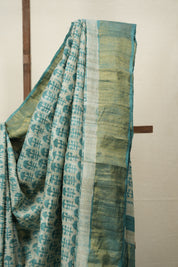 Off White HBP Tussar Silk Saree - SROWHTSS739
