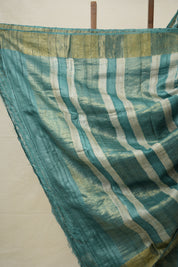 Off White HBP Tussar Silk Saree - SROWHTSS739