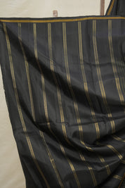 Black Kanjivaram Silk Saree - SRBKSS1038