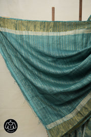 Off White HBP Tussar Silk Saree - SROWHTSS739