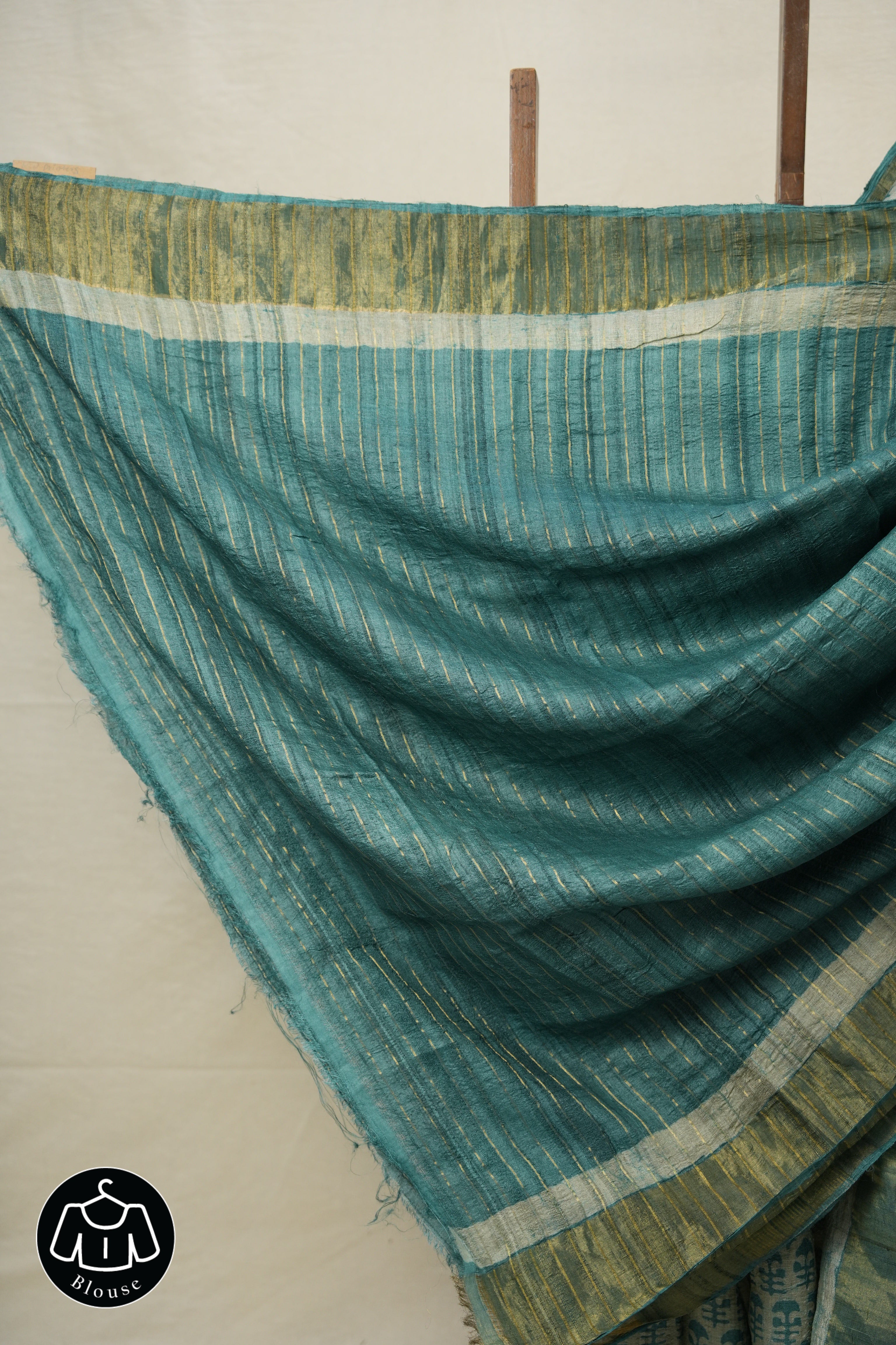 Off White HBP Tussar Silk Saree - SROWHTSS739
