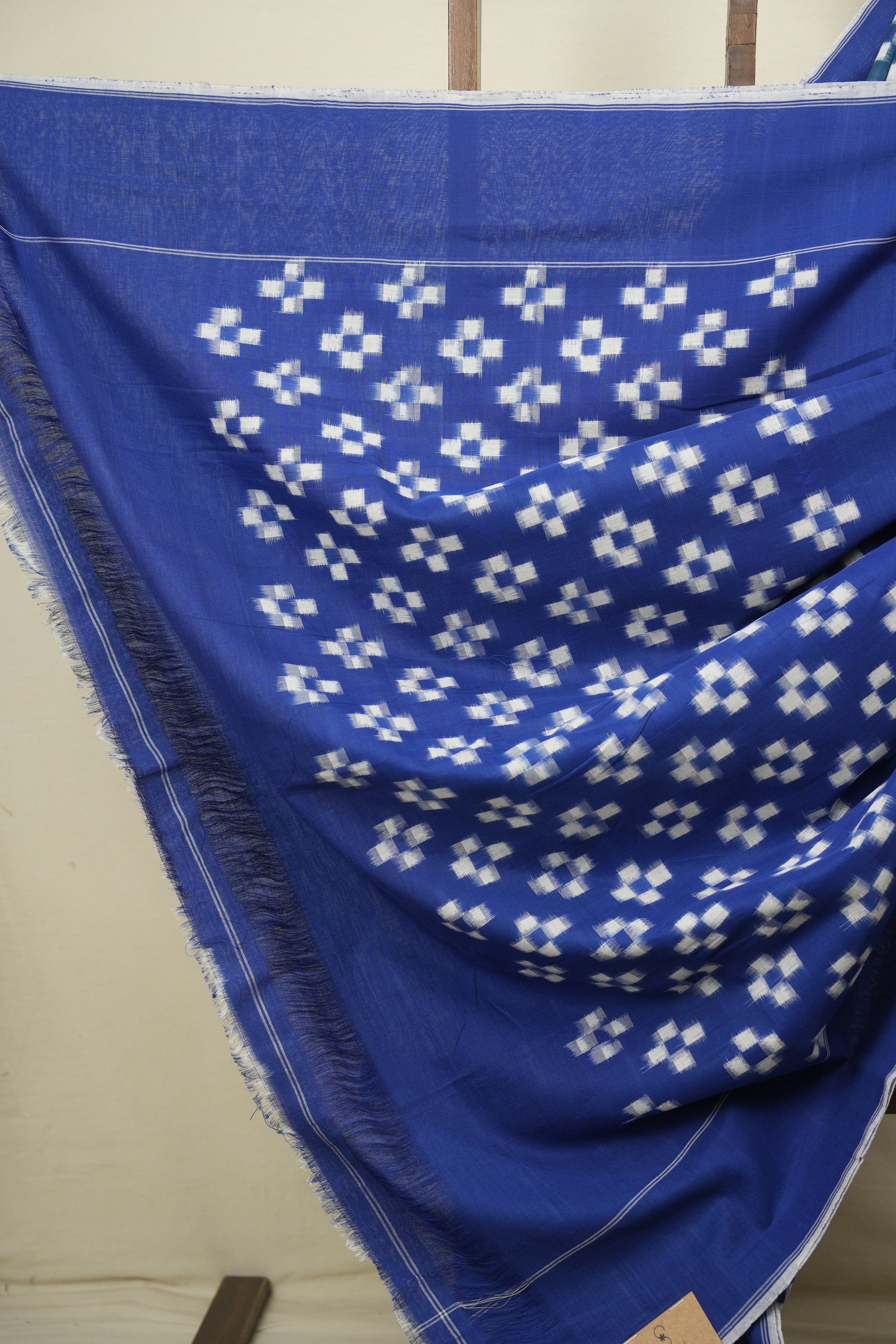 Peacock Green Pochampalli Cotton Ikat Saree - SRPGPCIS754