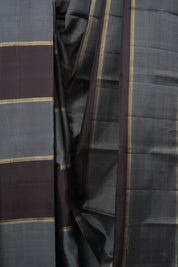 Grey Brown Kanjivaram Silk Saree - SRGBKSS1043