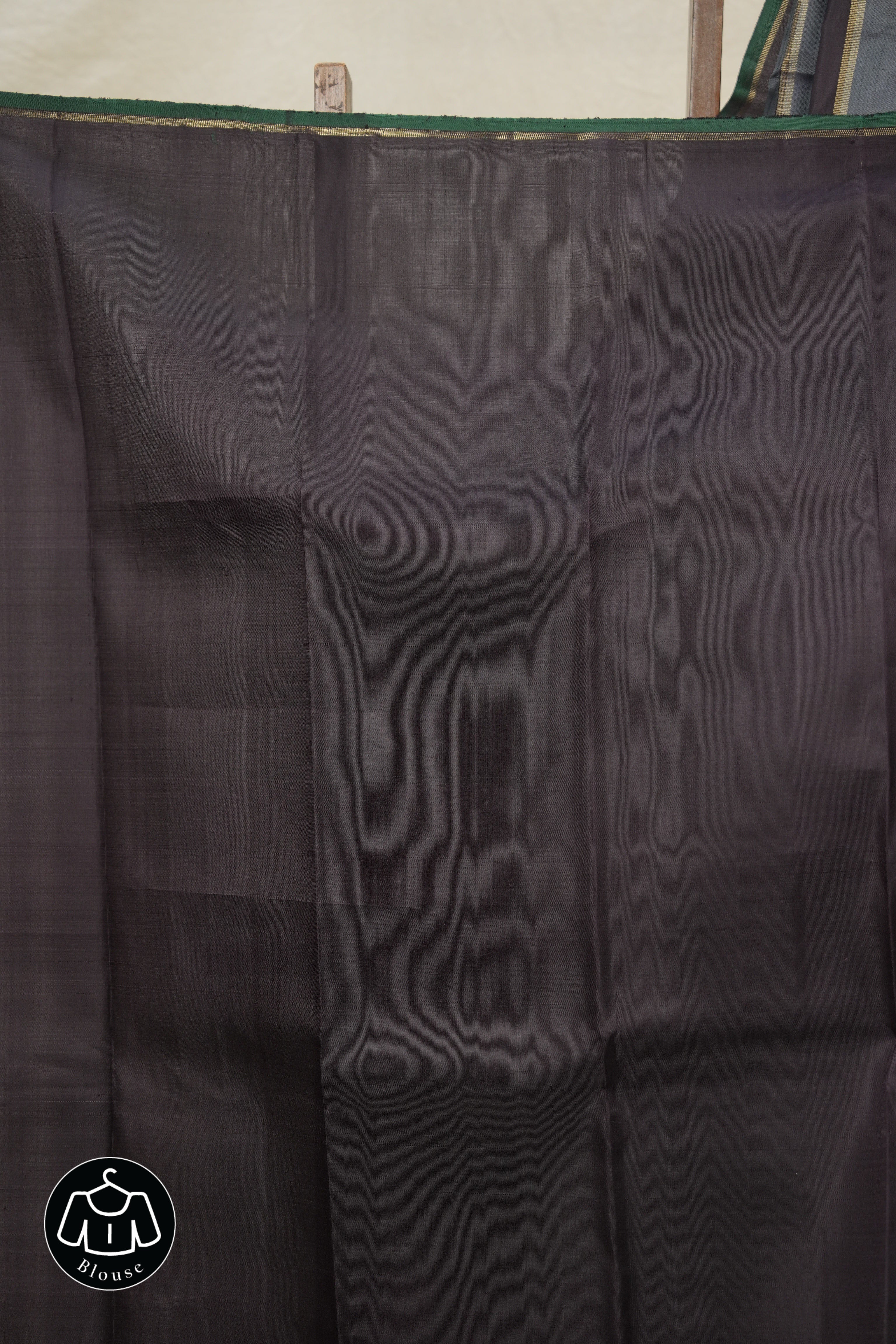 Grey Brown Kanjivaram Silk Saree - SRGBKSS1043