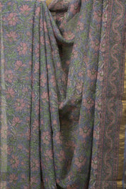 Grey HBP Kota Doria Saree - SRGKDS275