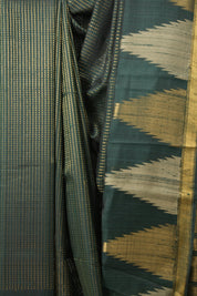 Green Raw Silk Saree - SRGRSS955