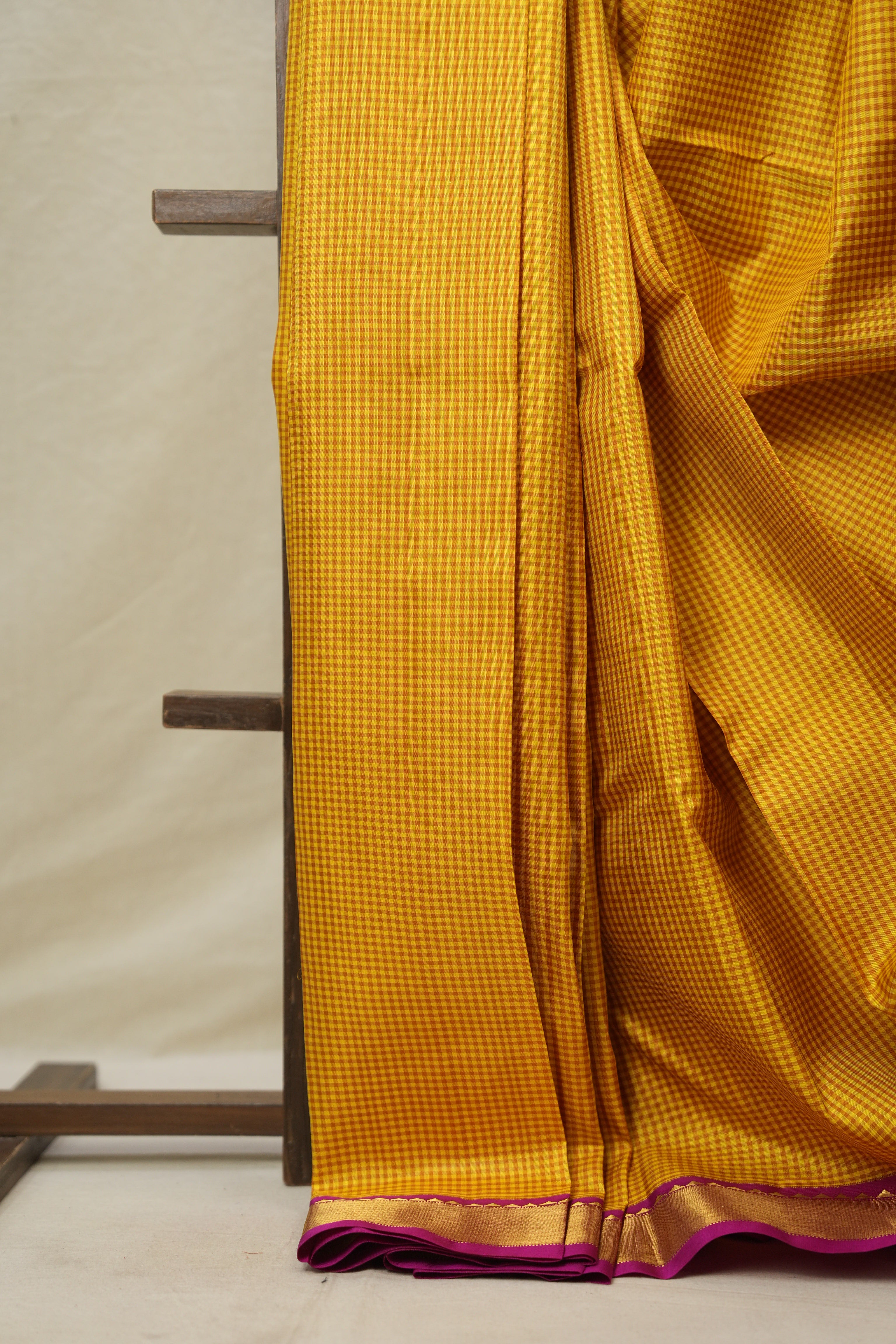 Turmeric Yellow Kanjivaram Silk Saree - SRTYKSS1042