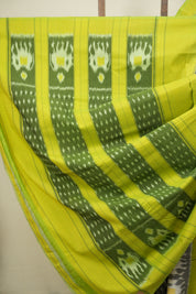 Grey Pochampalli Cotton Ikat Saree - SRGPCIS748