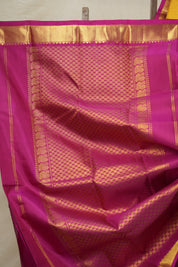Turmeric Yellow Kanjivaram Silk Saree - SRTYKSS1042