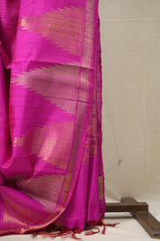 Pink Raw Silk Saree - SRPRSS956