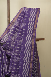 Purple HBP Kota Doria Saree - SRPKDS274