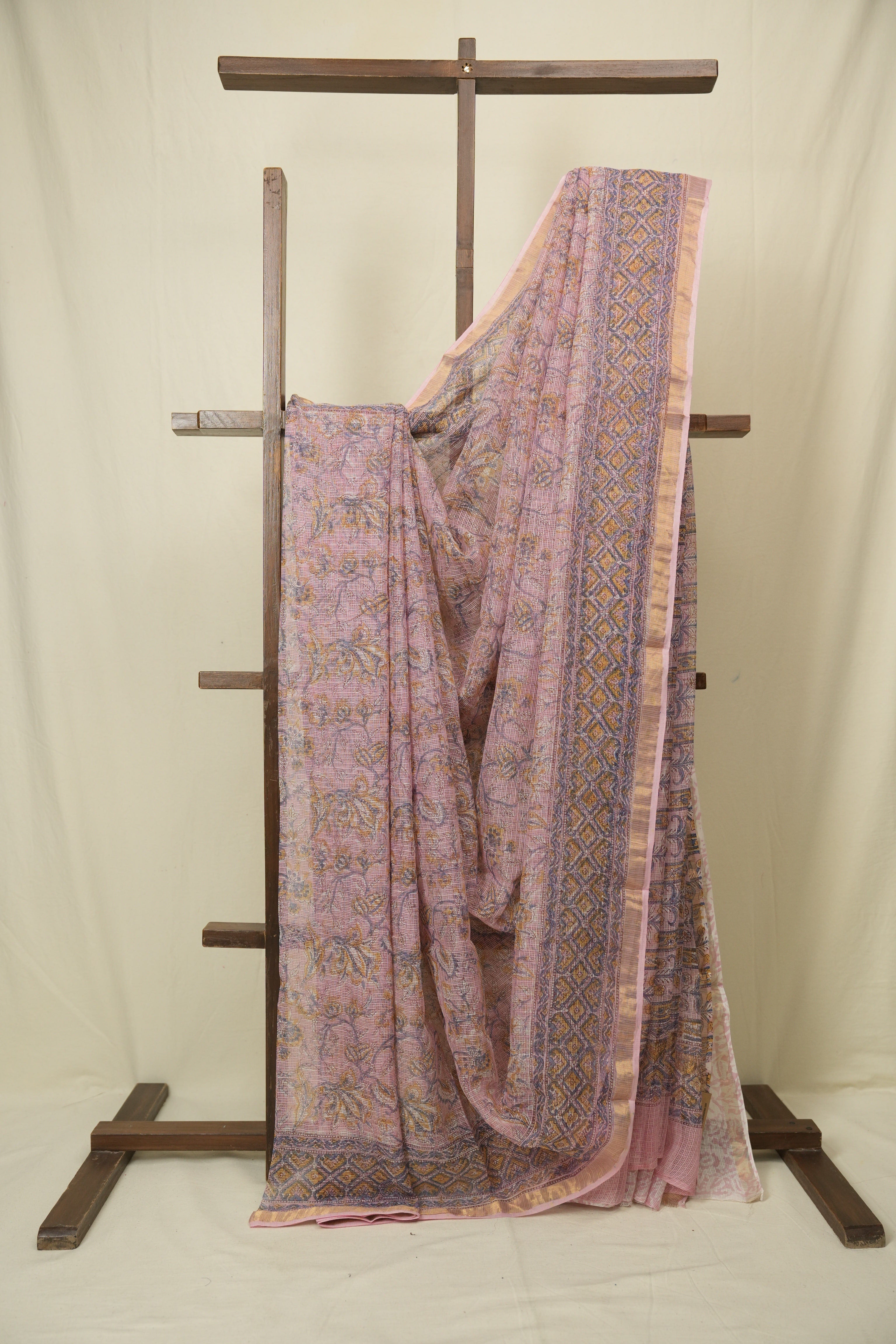 Pink HBP Kota Doria Saree - SRPKDS273