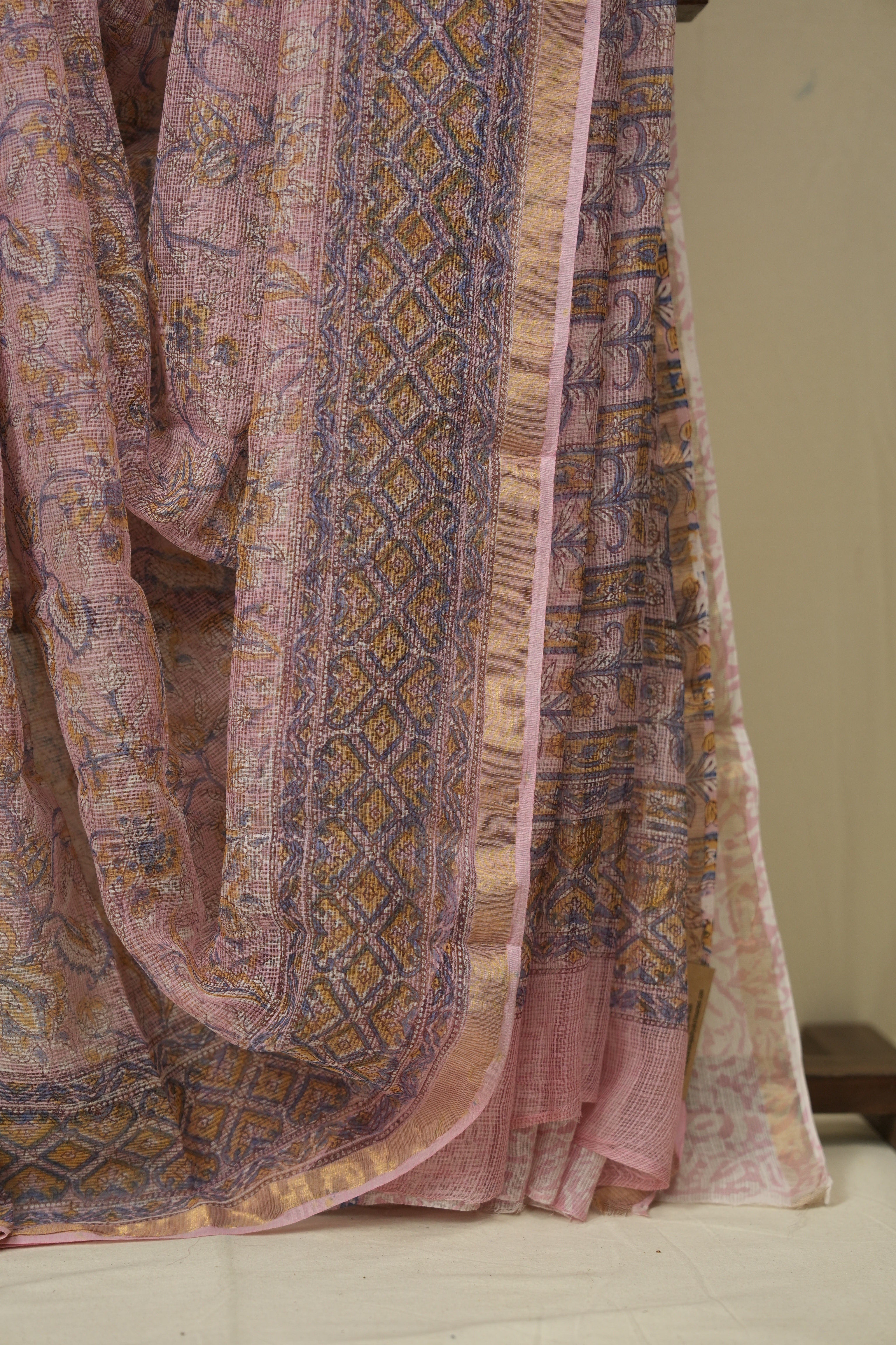 Pink HBP Kota Doria Saree - SRPKDS273