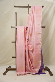 Pastel Pink Kanjivaram Silk Saree - SRPPKSS1049