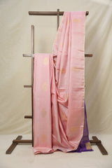 Pastel Pink Kanjivaram Silk Saree - SRPPKSS1049