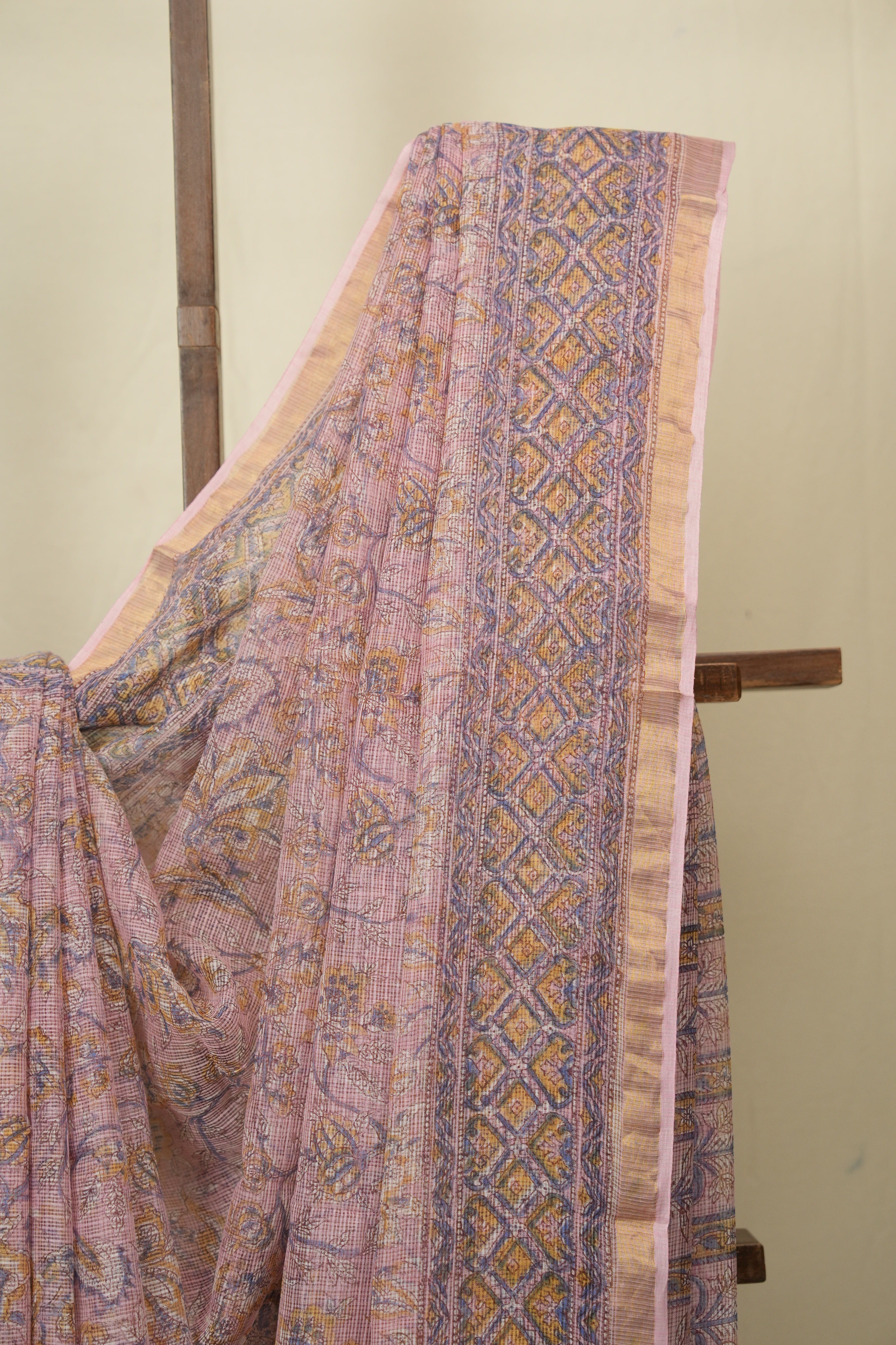 Pink HBP Kota Doria Saree - SRPKDS273