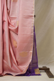 Pastel Pink Kanjivaram Silk Saree - SRPPKSS1049