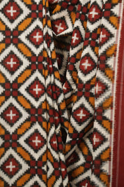 Multicolour Pochampali Cotton Ikat Saree SRMPCIS725
