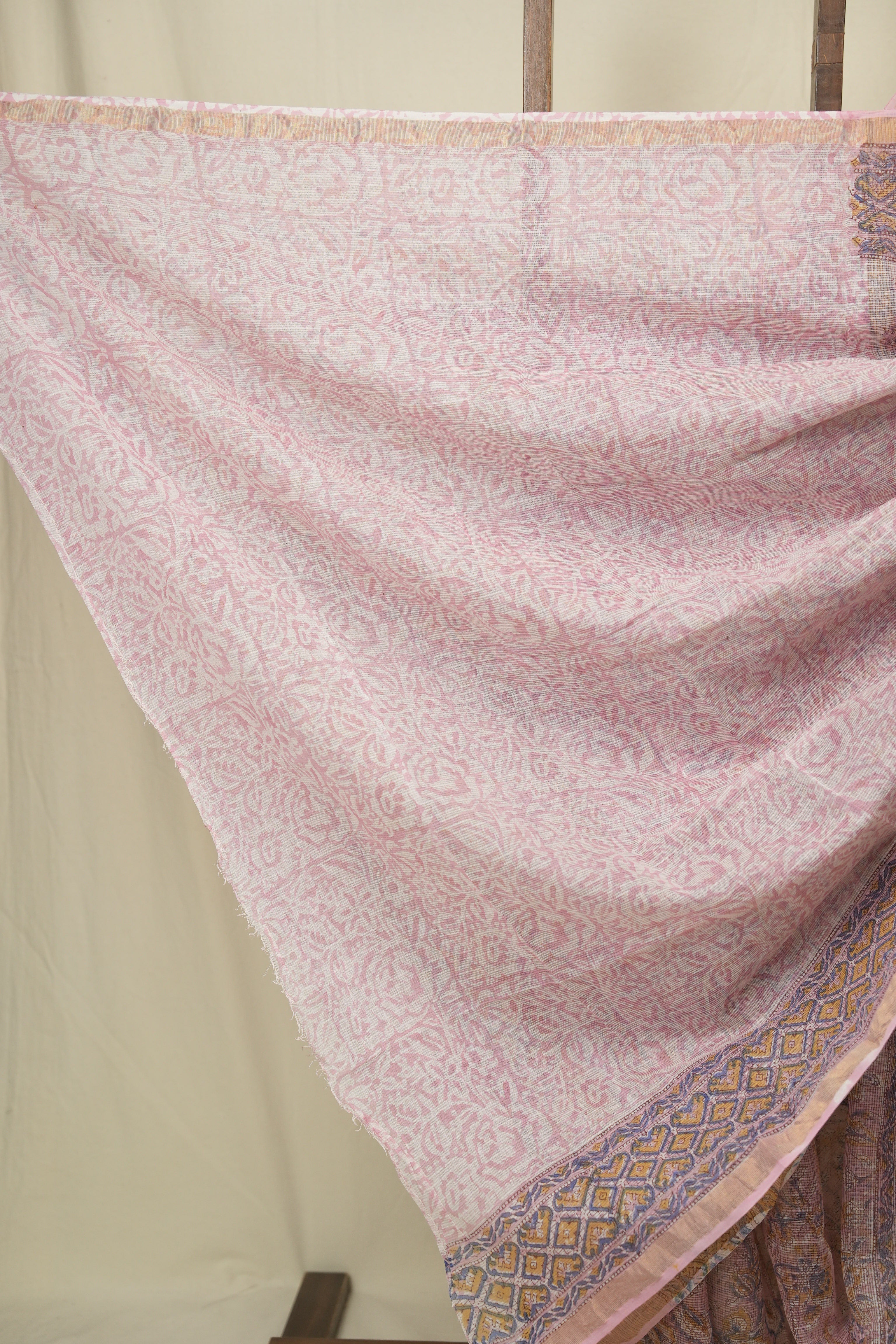 Pink HBP Kota Doria Saree - SRPKDS273