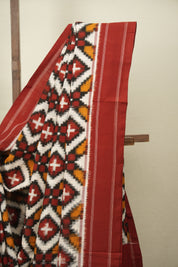 Multicolour Pochampali Cotton Ikat Saree SRMPCIS725