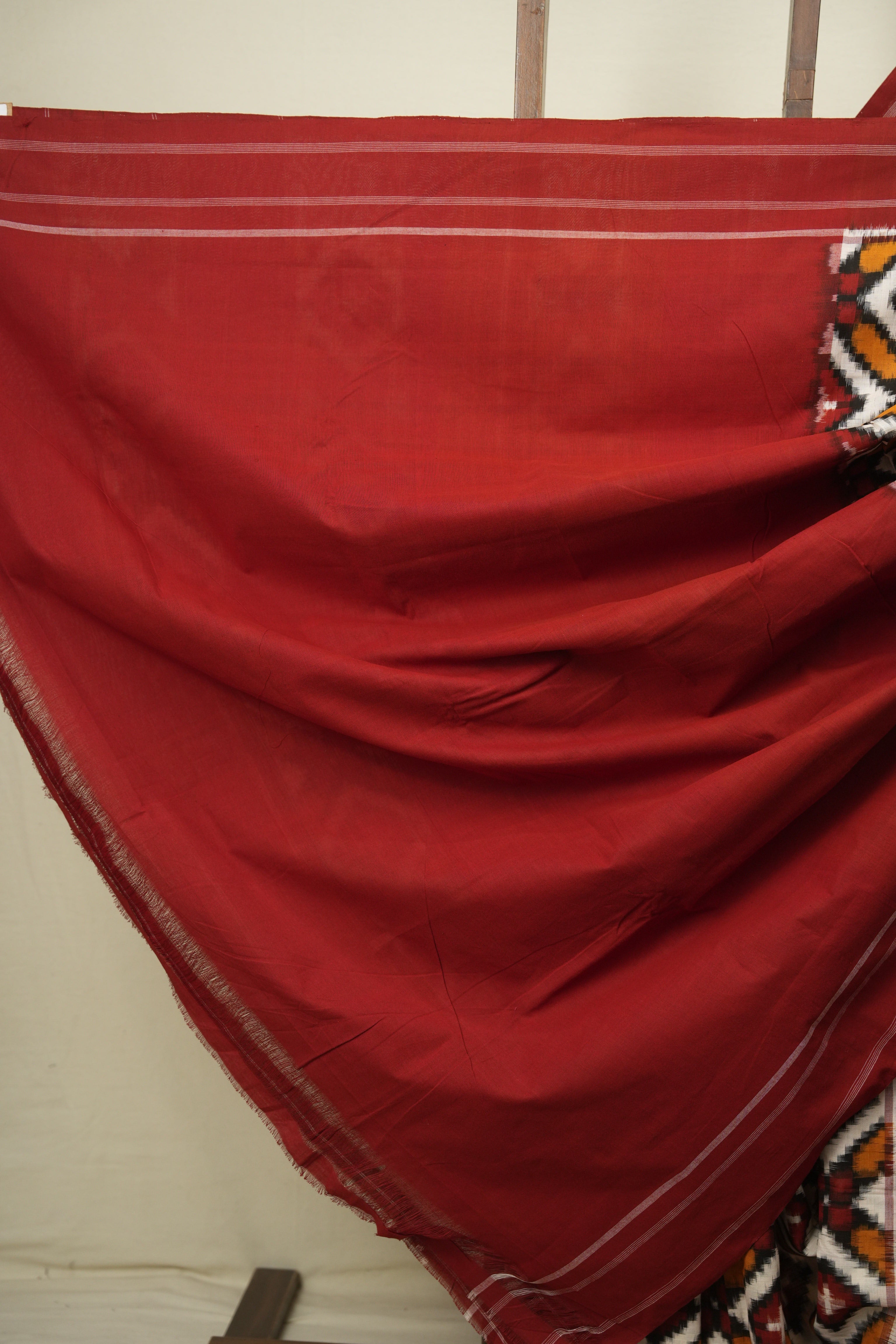 Multicolour Pochampali Cotton Ikat Saree SRMPCIS725