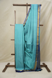 Turquoise Kanjivaram Silk Saree - SRTKSS1050